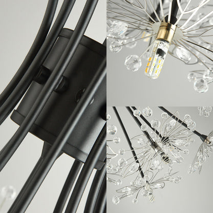 Lucie Lustre Bouquet de Cristal Moderne 13/19 Lumières