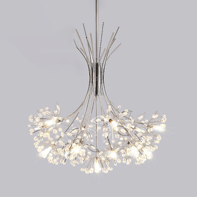 Lucie Lustre Bouquet de Cristal Moderne 13/19 Lumières