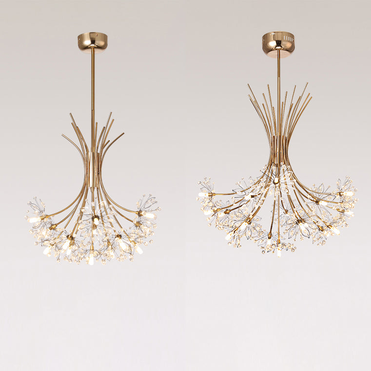 Lucie Lustre Bouquet de Cristal Moderne 13/19 Lumières