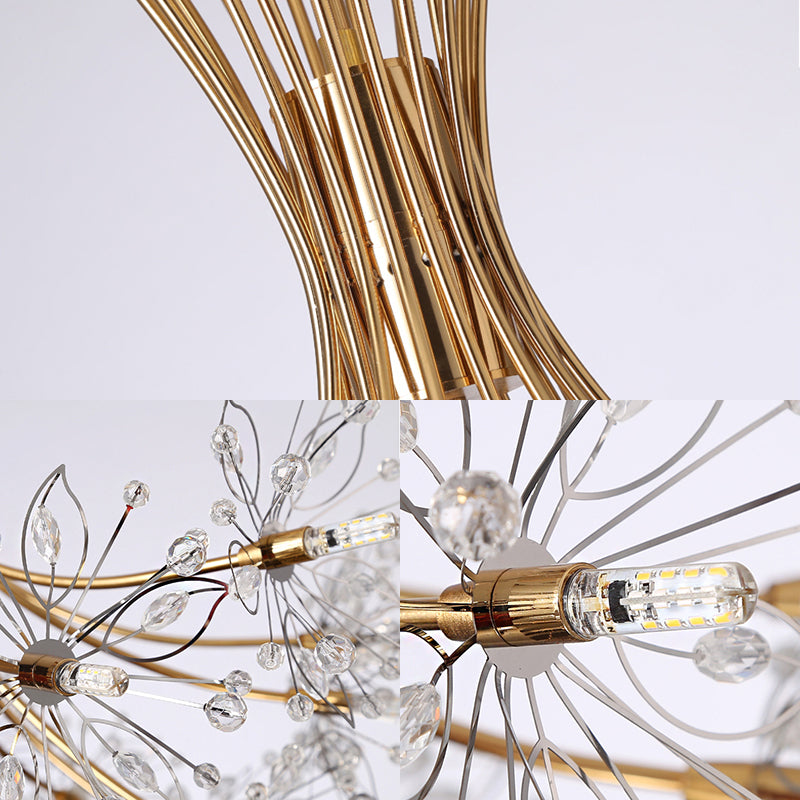 Lucie Lustre Bouquet de Cristal Moderne 13/19 Lumières