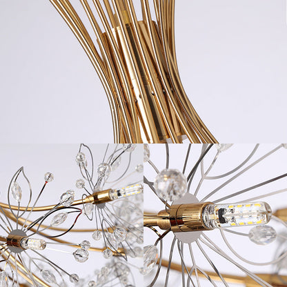 Lucie Lustre Bouquet de Cristal Moderne 13/19 Lumières