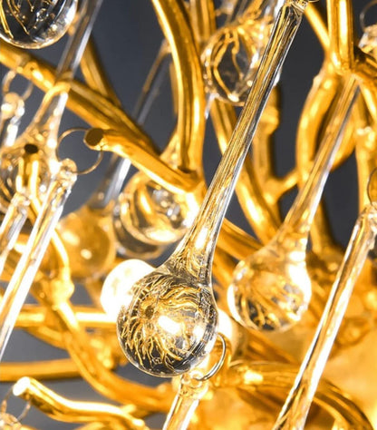 Lustre de luxe en cristal Noémie Waterdrop