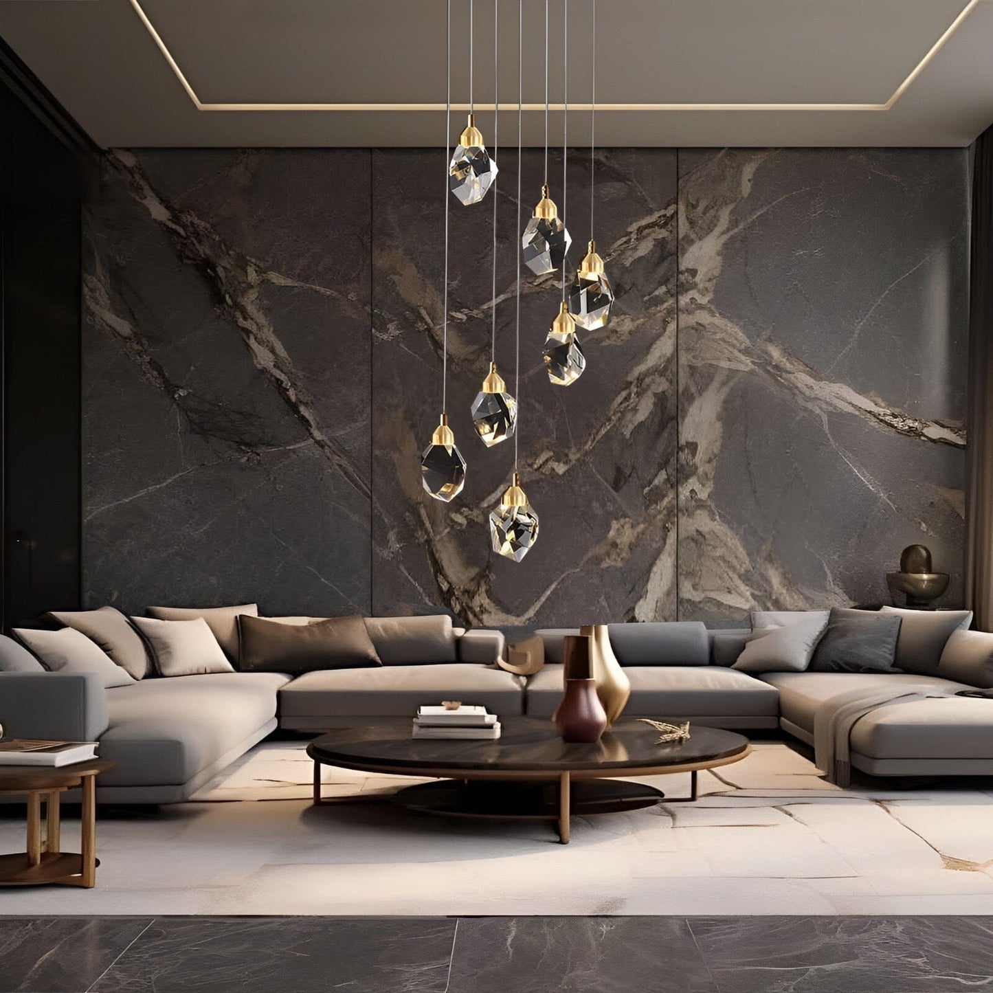 Camille Sparkling Diamond Crystal Chandelier
