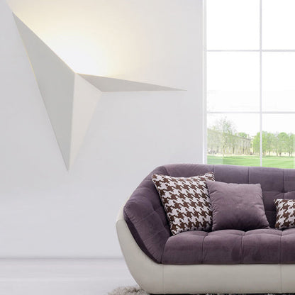 Applique murale LED Adélie Polygon noir/blanc moderne