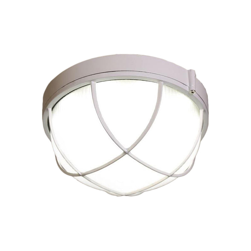 Plafonnier LED Isabelle en verre dépoli géométrique