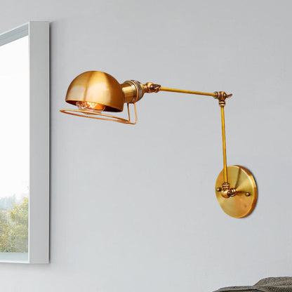 Hudson Vintage Industrial Swing Arm Wall Lamp