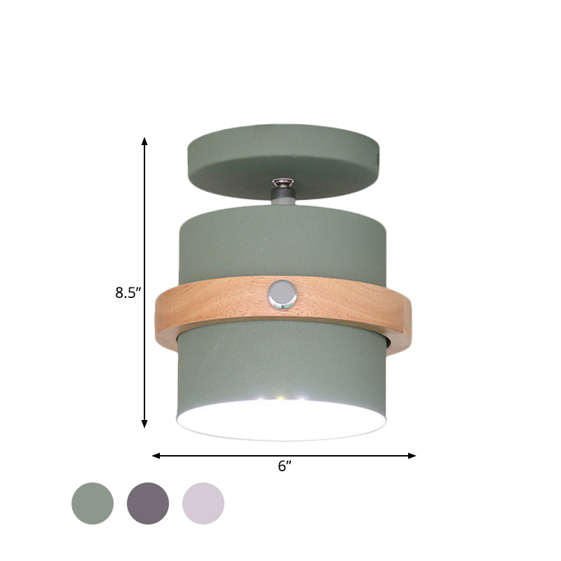 Anaïs Rotating Barrel Semi Flush Ceiling Light