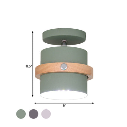 Anaïs Rotating Barrel Semi Flush Ceiling Light