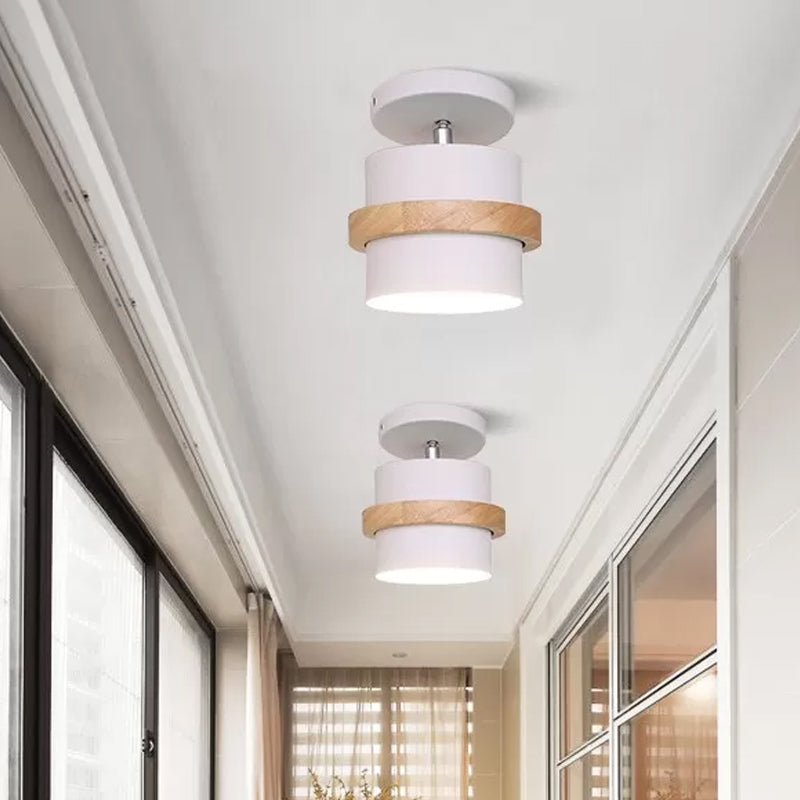 Anaïs Rotating Barrel Semi Flush Ceiling Light