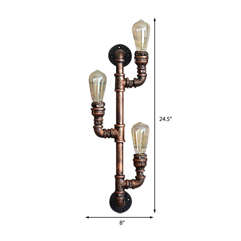 Ronan Industrial Water Pipe Wall Sconce