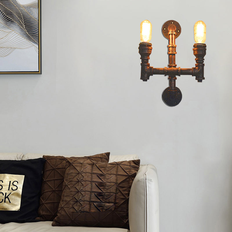 Ronan Industrial Water Pipe Wall Sconce