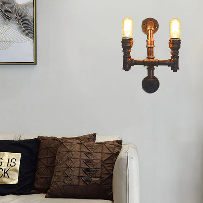 Ronan Industrial Water Pipe Wall Sconce