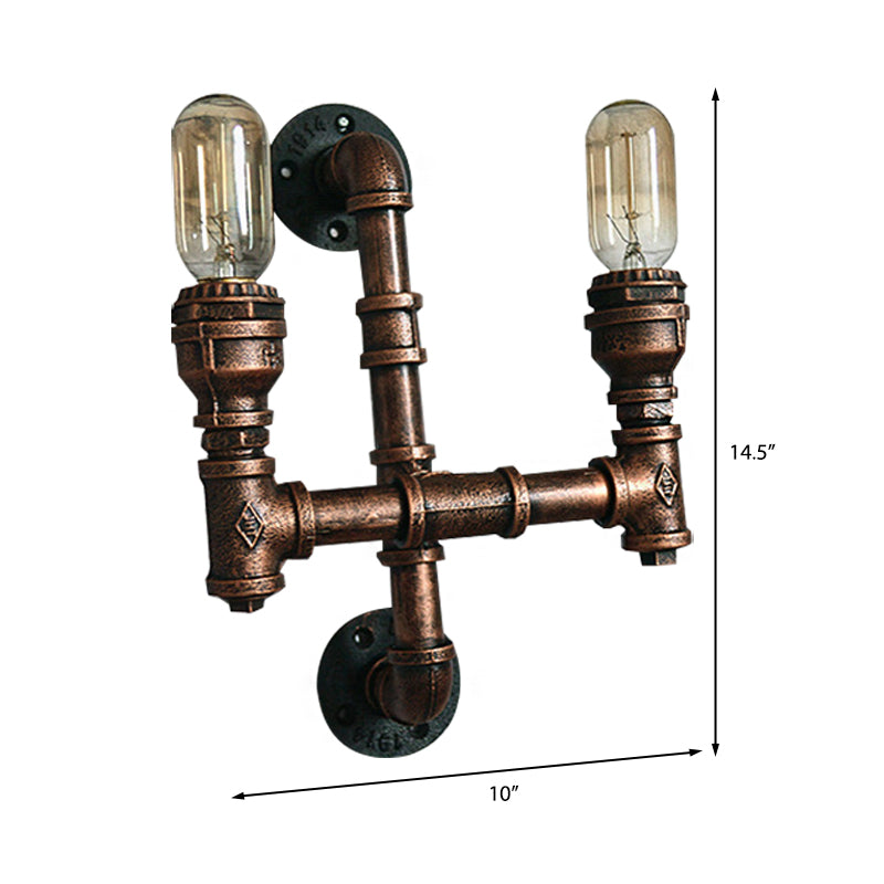 Ronan Industrial Water Pipe Wall Sconce