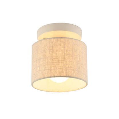 Plafonnier semi-encastré Manon en tissu