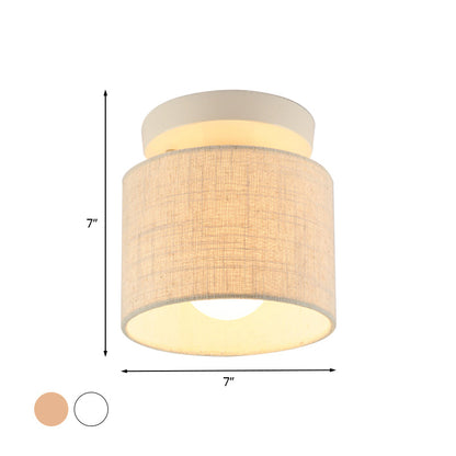 Plafonnier semi-encastré Manon en tissu