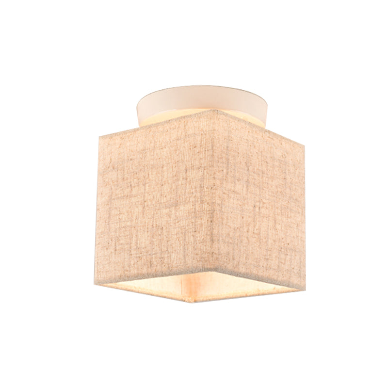 Émilie Fabric Cube Semi Flush Ceiling Light