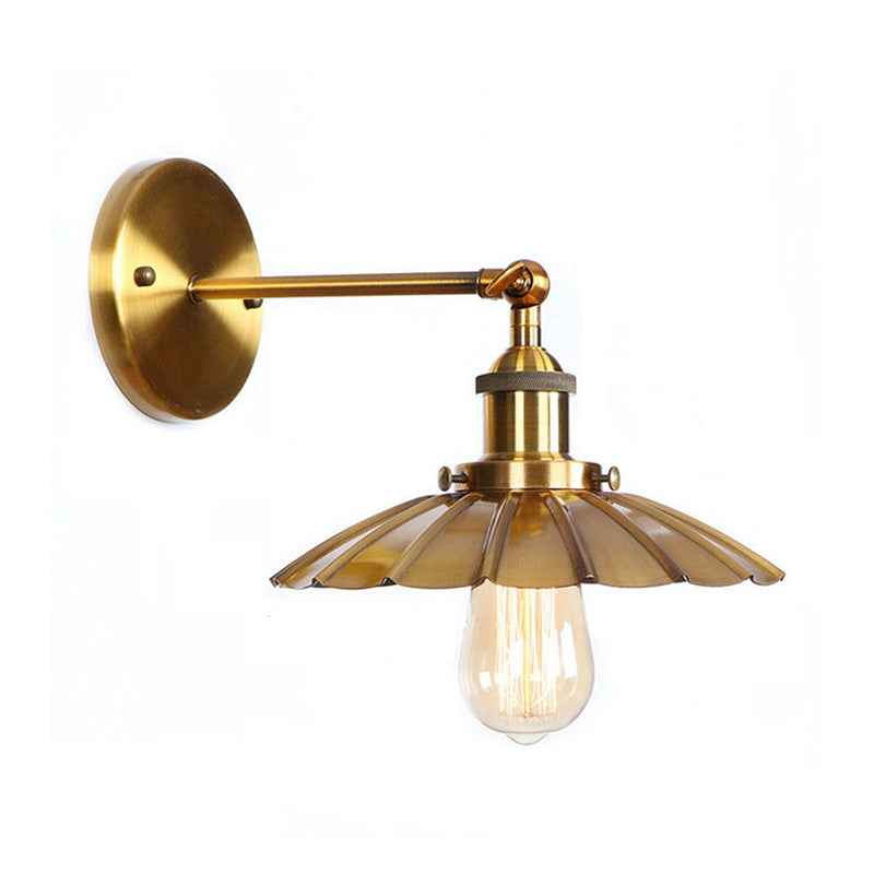 Mathilde Vintage Scalloped Rotatable Wall Lamp