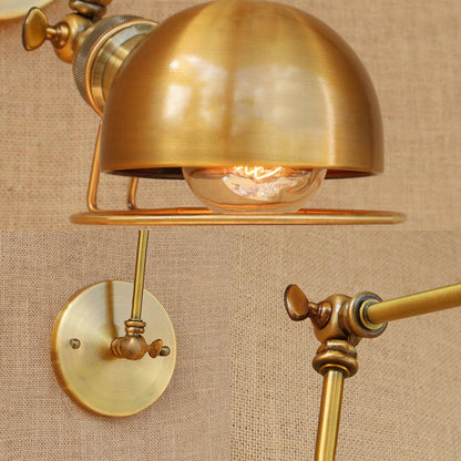 Hudson Vintage Industrial Swing Arm Wall Lamp