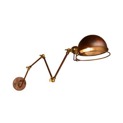 Hudson Vintage Industrial Swing Arm Wall Lamp