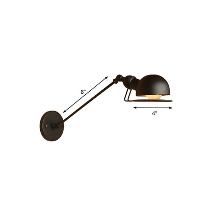 Hudson Vintage Industrial Swing Arm Wall Lamp