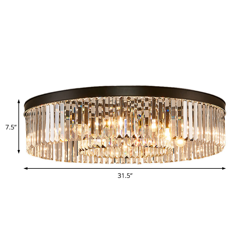 Plafonnier Geneviève Crystal Prism Noir