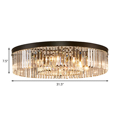 Plafonnier Geneviève Crystal Prism Noir