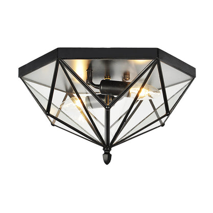 Plafonnier Sophie Vintage Polyhedron en verre