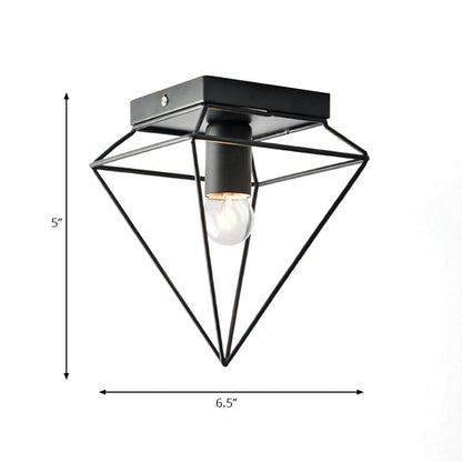 Plafonnier affleurant Chloé Industrial Diamond Cage