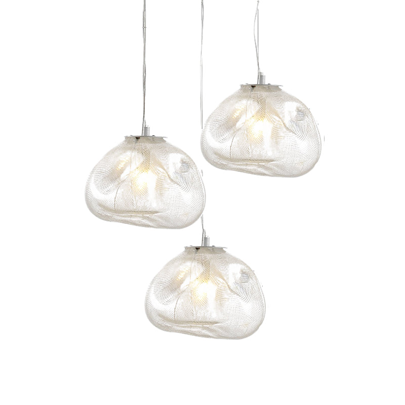 Suspension Amélie en verre soufflé en forme de nuage