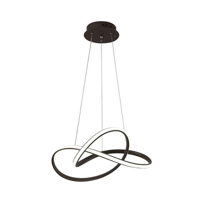 Marceline Twine LED Chandelier in Black & White