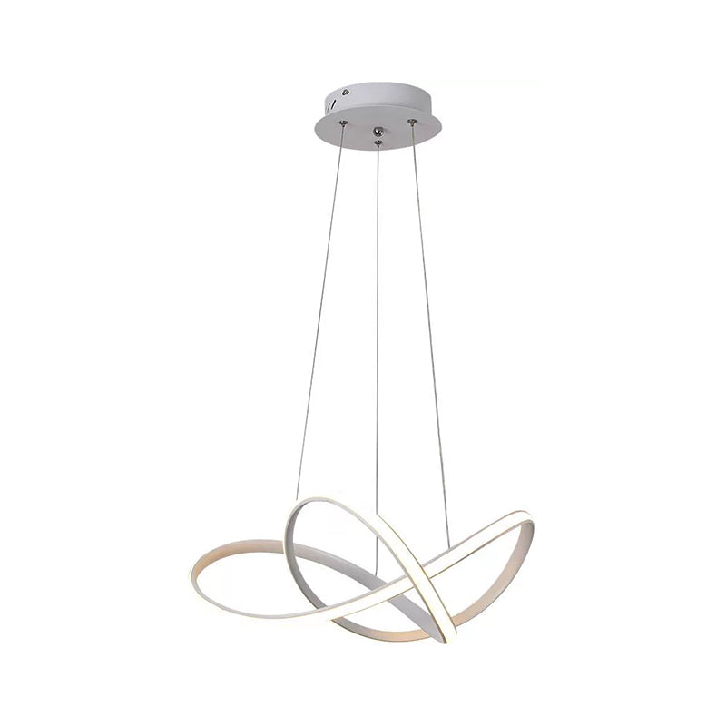 Marceline Twine LED Chandelier in Black & White
