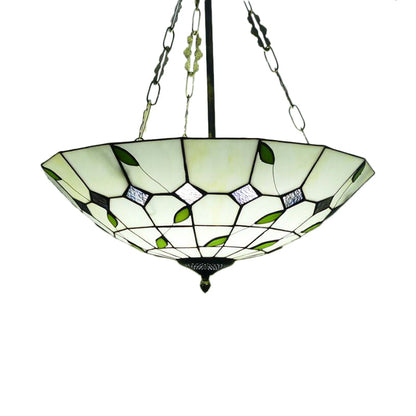 Julienne Retro Stained Glass Bowl Pendant