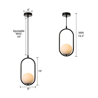 Suspension globe moderne Juliette