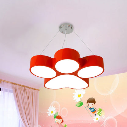 Lustre acrylique LED Fleur Dog Claw
