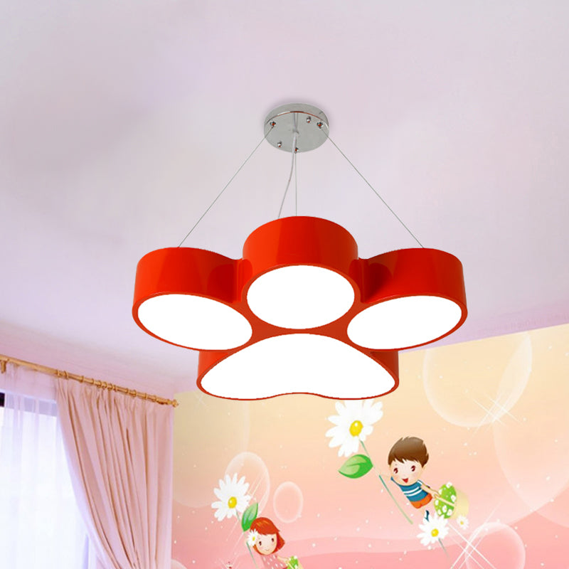Lustre acrylique LED Fleur Dog Claw