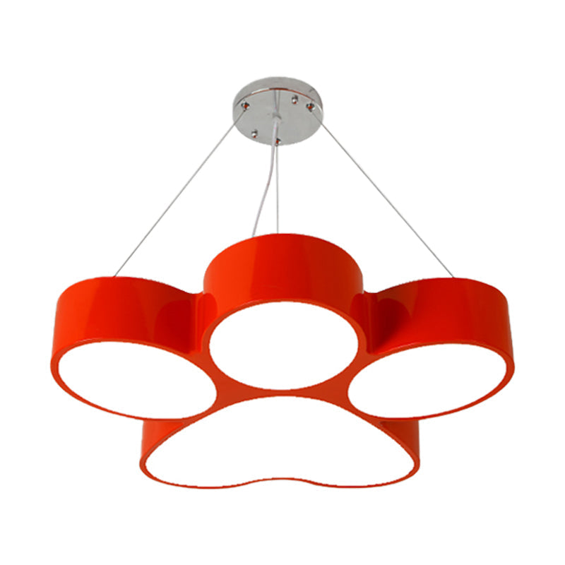 Lustre acrylique LED Fleur Dog Claw