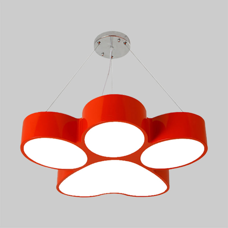 Lustre acrylique LED Fleur Dog Claw