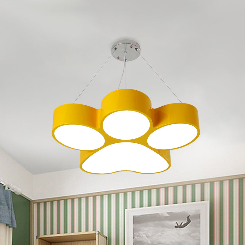 Lustre acrylique LED Fleur Dog Claw
