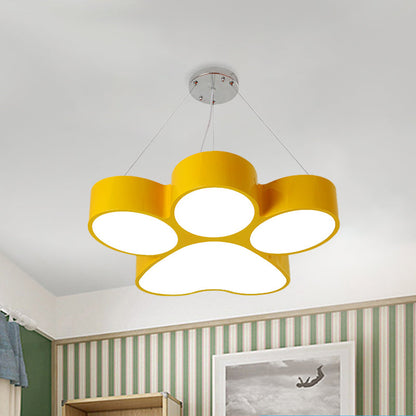 Lustre acrylique LED Fleur Dog Claw