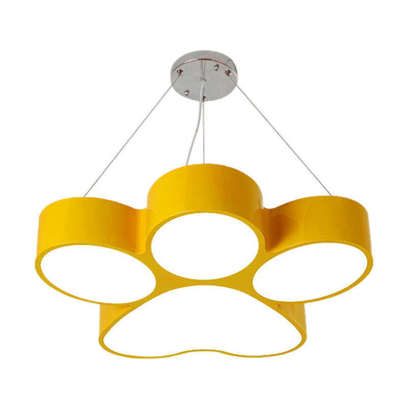 Lustre acrylique LED Fleur Dog Claw