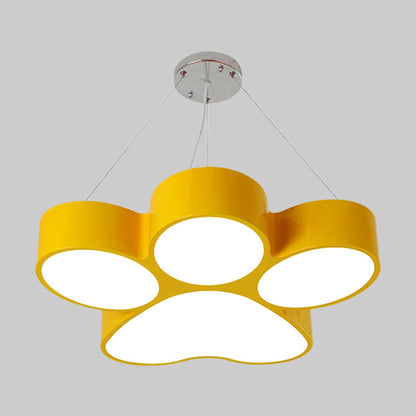 Lustre acrylique LED Fleur Dog Claw