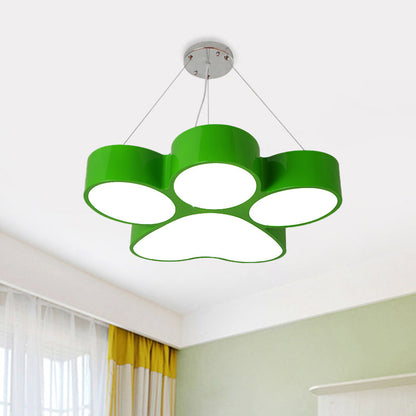 Lustre acrylique LED Fleur Dog Claw