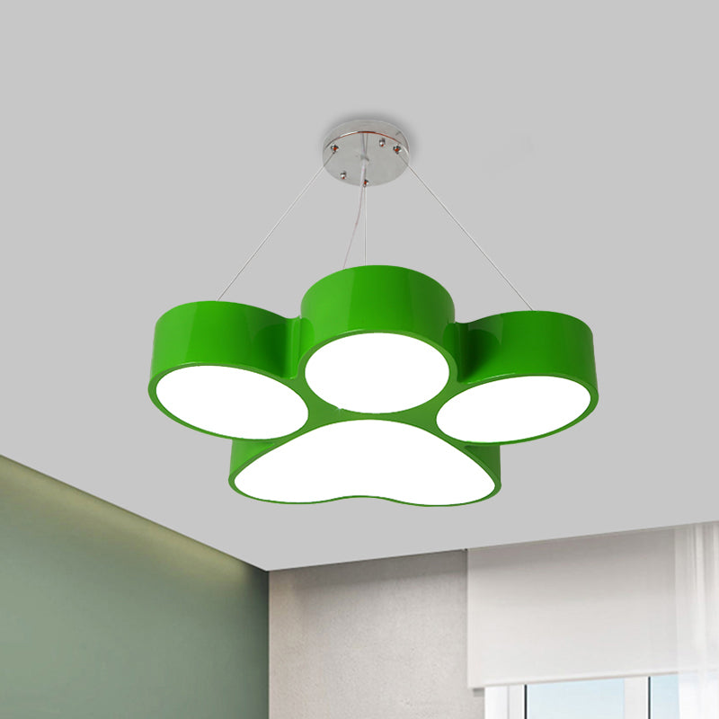 Lustre acrylique LED Fleur Dog Claw