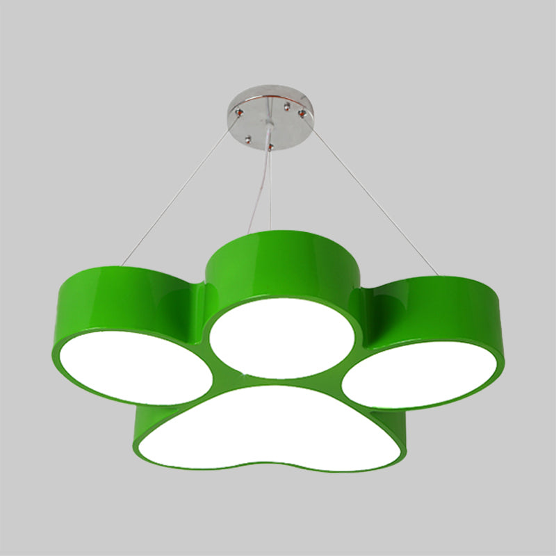 Lustre acrylique LED Fleur Dog Claw