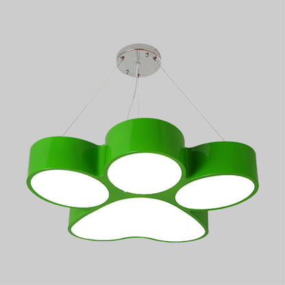 Lustre acrylique LED Fleur Dog Claw