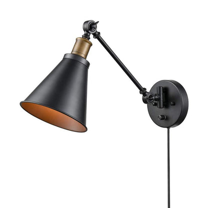Soline Industrial Horn Wall Reading Lamp