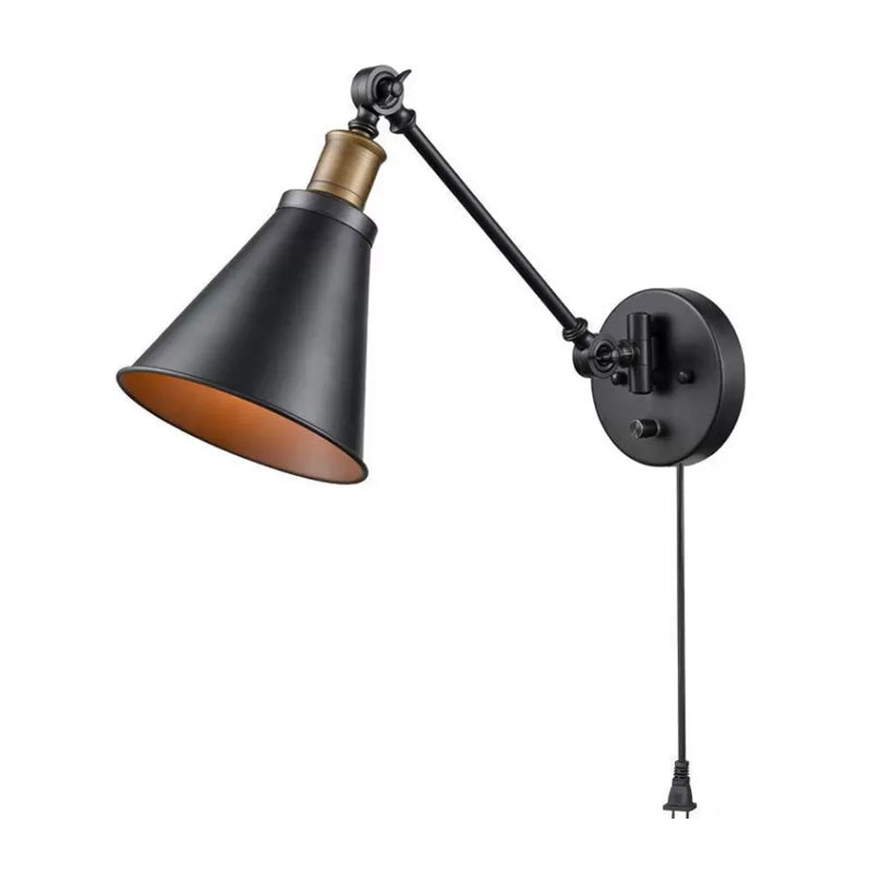 Soline Industrial Horn Wall Reading Lamp