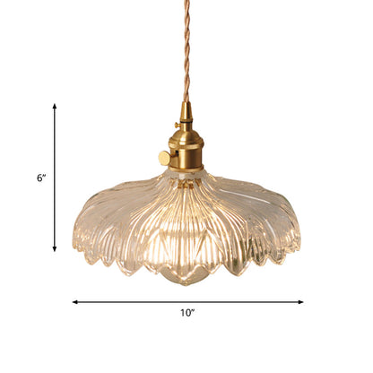 Amélie Prismatic Glass Wall Lamp with Brass Frame and Rotary Switch