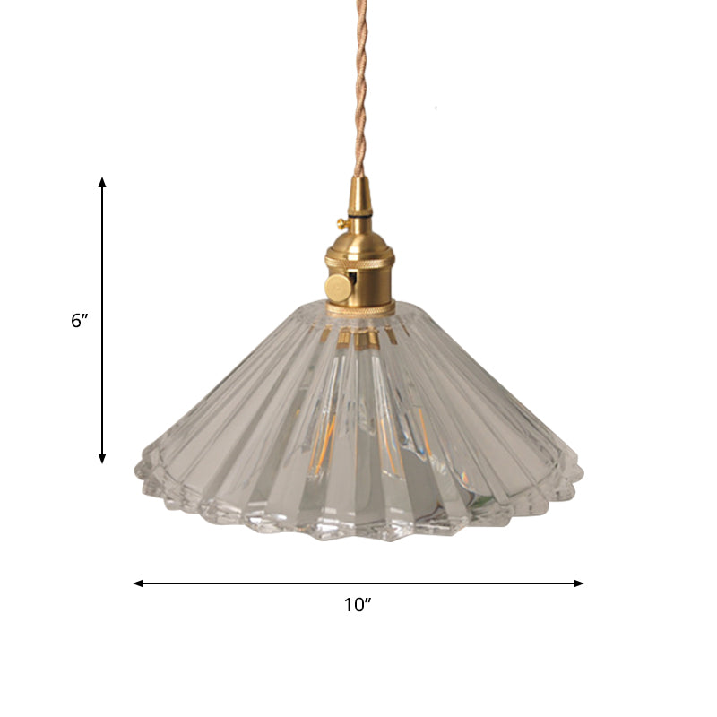 Amélie Prismatic Glass Wall Lamp with Brass Frame and Rotary Switch