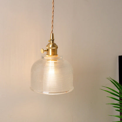 Lucienne Prismatic Glass Brass Bedside Wall Lamp